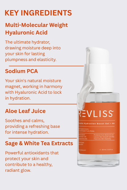 Revliss Double Hydration Boost Gel: Your Skin's Ultimate Thirst Quencher